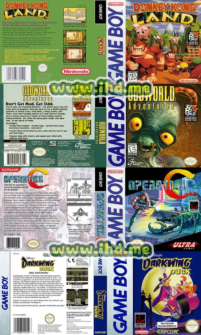 GameBoy游戏卡包装盒高清封面 印刷专用 300dpI 介绍图片